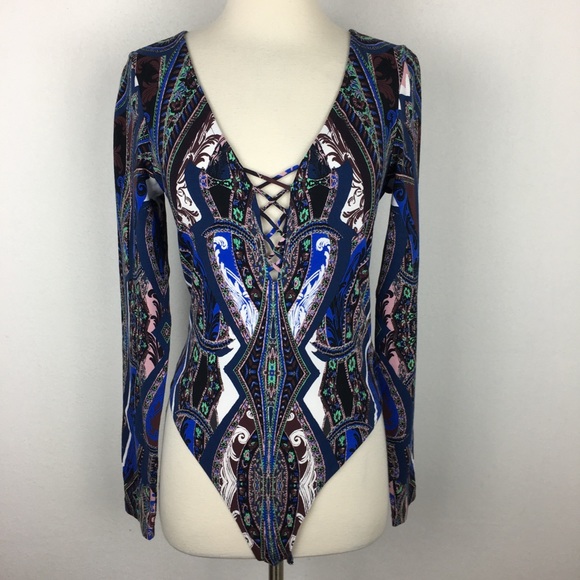 Free People Tops - Free People Paisley Body Suit Medium